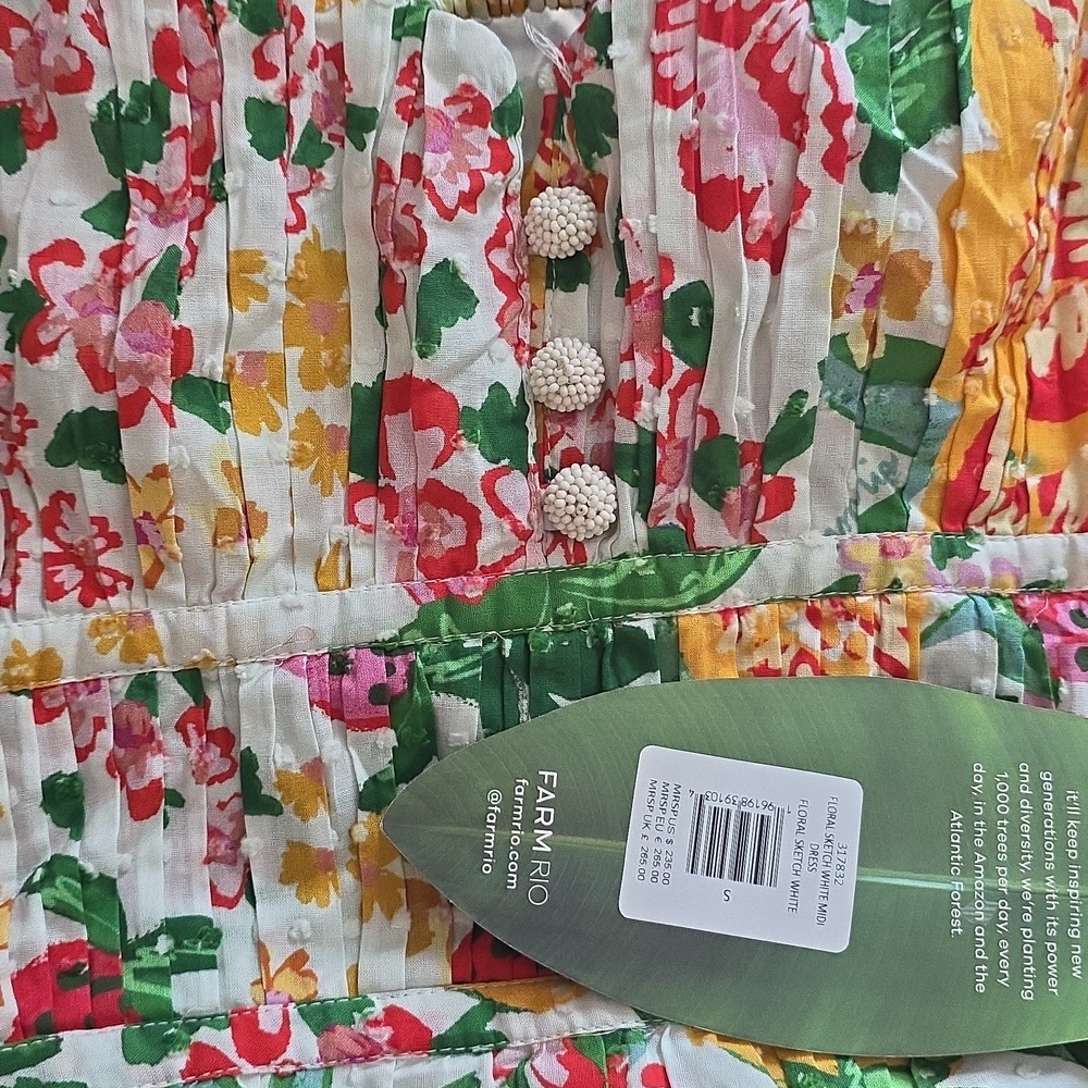 FARM Rio Multicolor Floral Backless Sundress - Picture 12 of 12